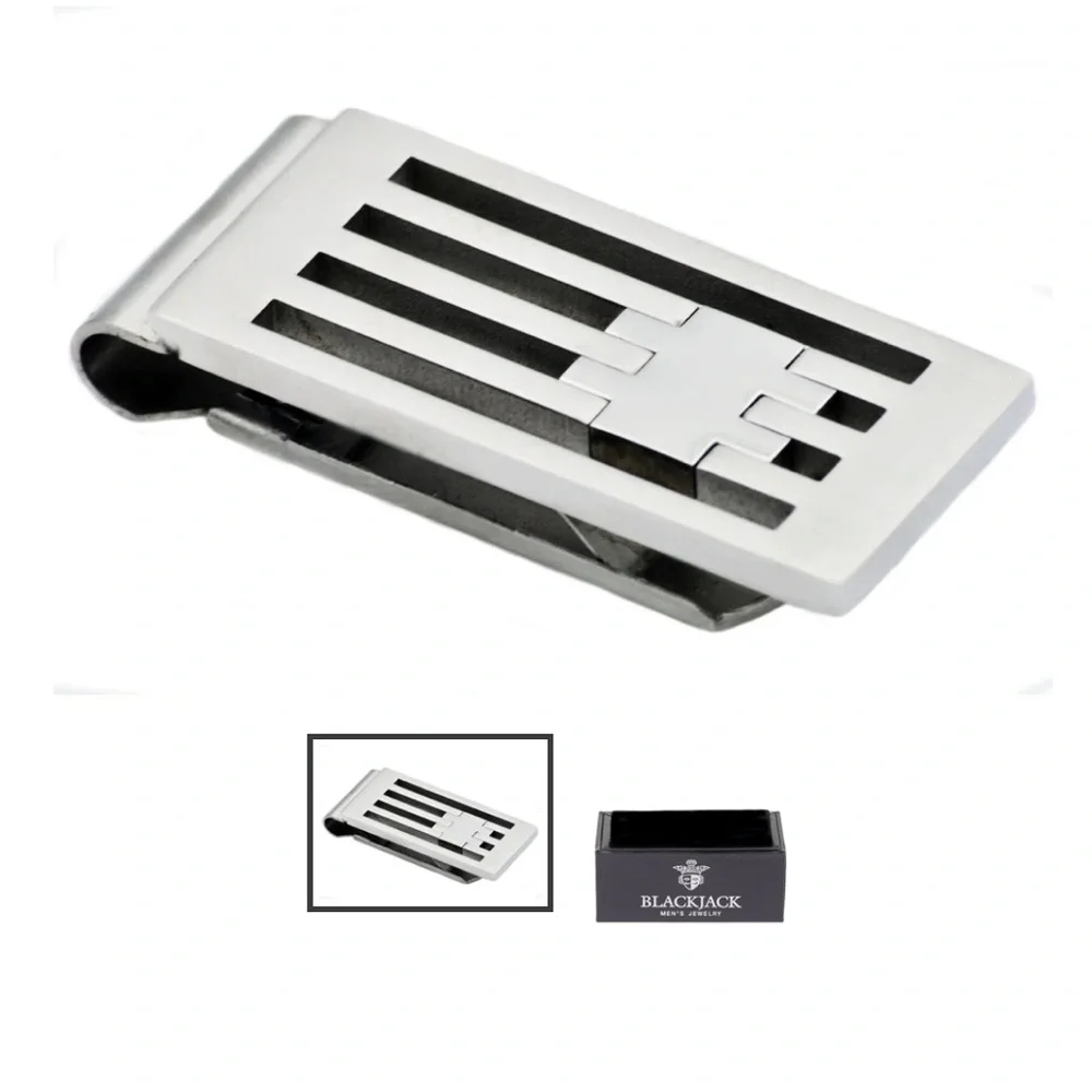Mens Stainless Steel Money Clip